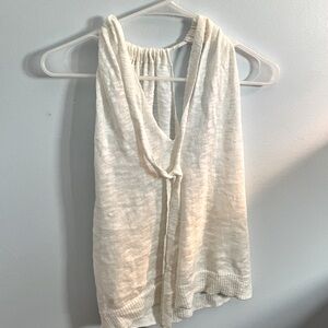 White knit tank